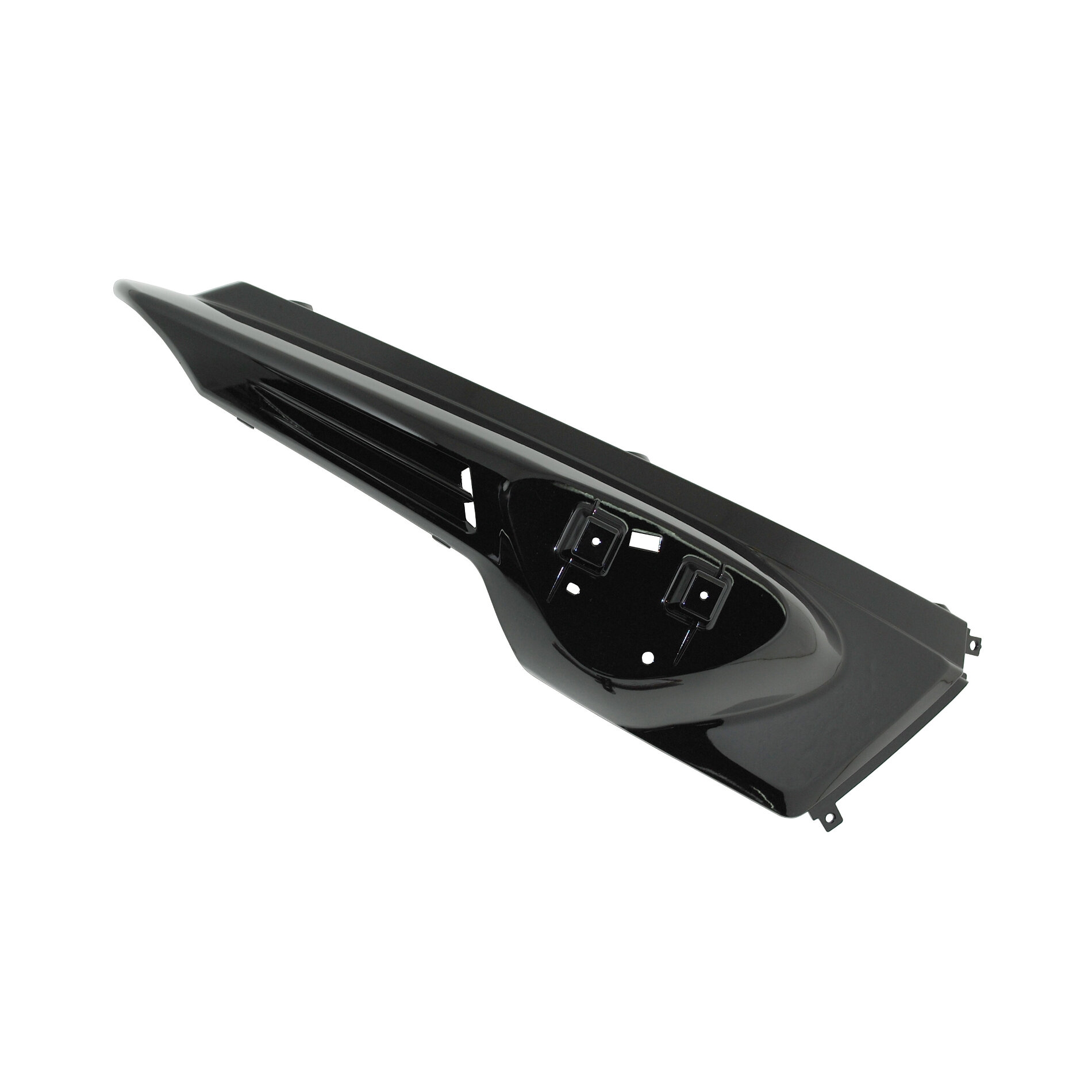 Coque arrière droit noire brillante adaptable MBK 50 Stunt/Yamaha 50 S