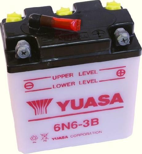 Batterie Yuasa 6N6-3B 6V 6Ah