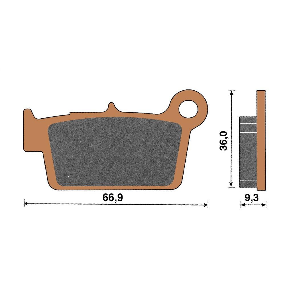 Plaquette de frein céramique arrière RR Enduro 250/450