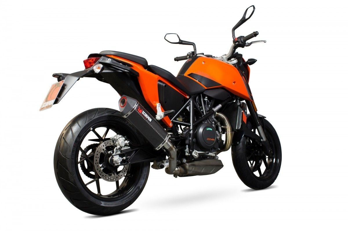 Silencieux Scorpion Serket Carbone KTM Duke 690 12-16