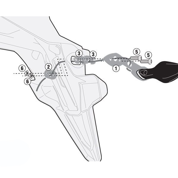Kit de modification clignotant Givi Kawasaki 650 Versys 15-16