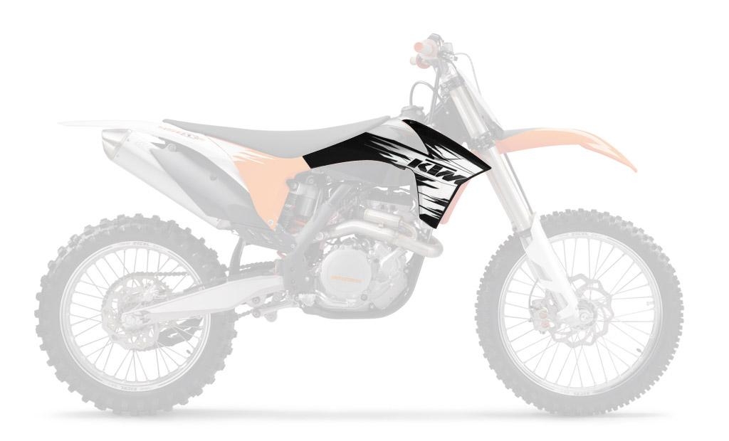 Ouïes de radiateur UFO KTM 125 EXC 12-13 noir