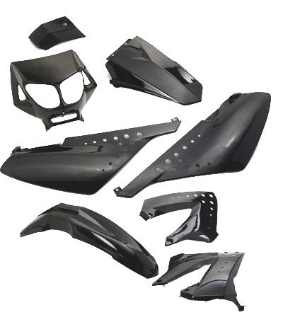 Kit Carénage noir Derbi Senda x8