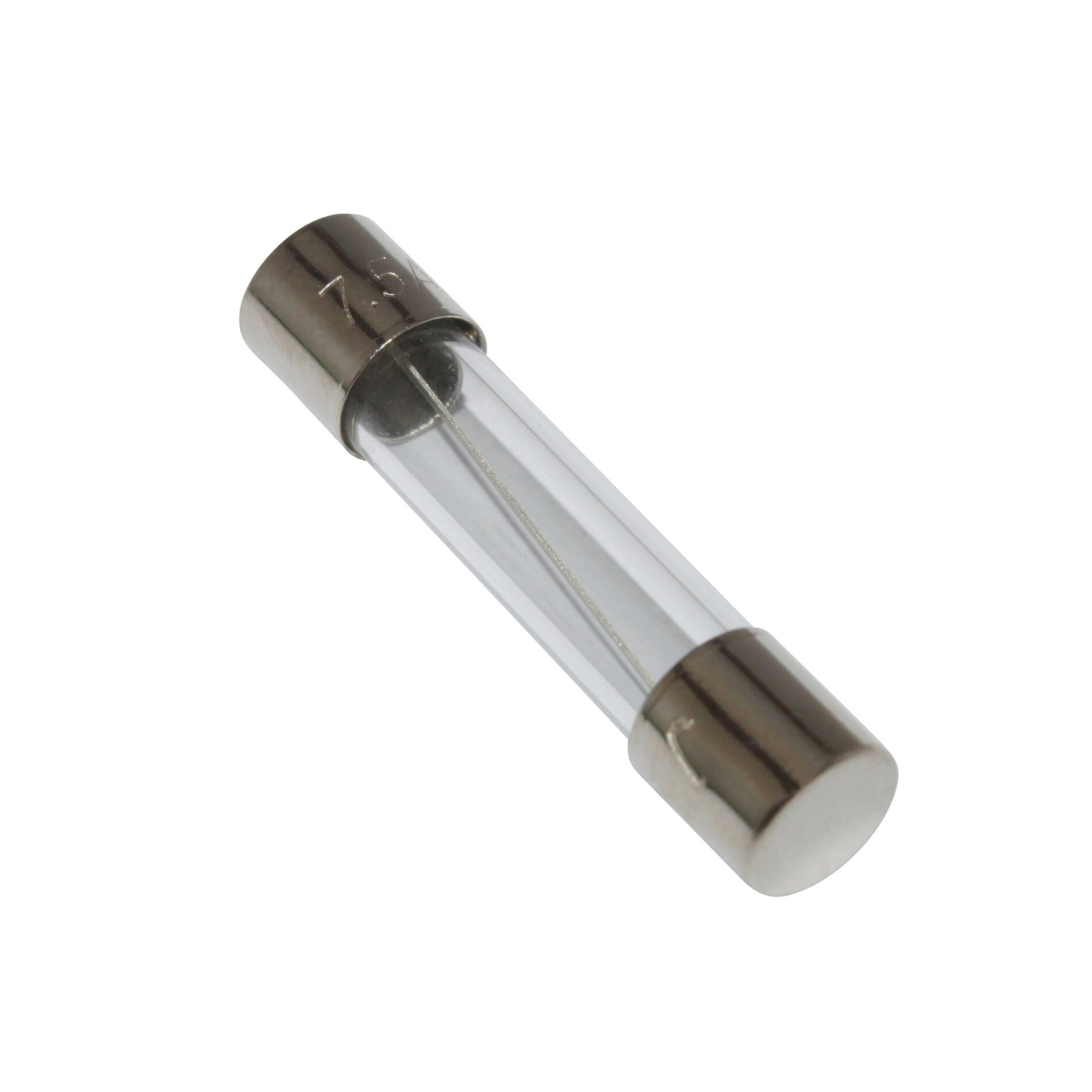 10 Fusibles ronds en verre 7,5a D.6