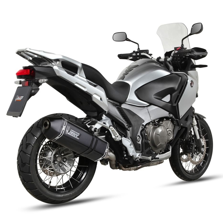 Silencieux Mivv Speed Edge inox noir Honda 1200 Crosstourer 12-16