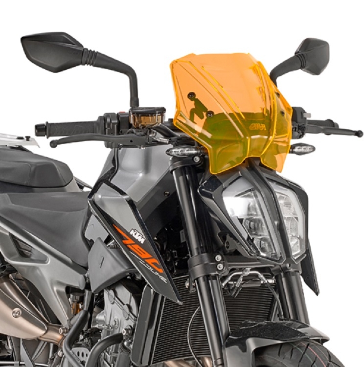 Saute-vent Givi Orange KTM 790 Duke 2018 orange