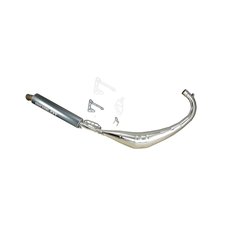 Pot Bidalot SMR chromé XP6 Rieju RR MRX SMX silencieux Gunmetal