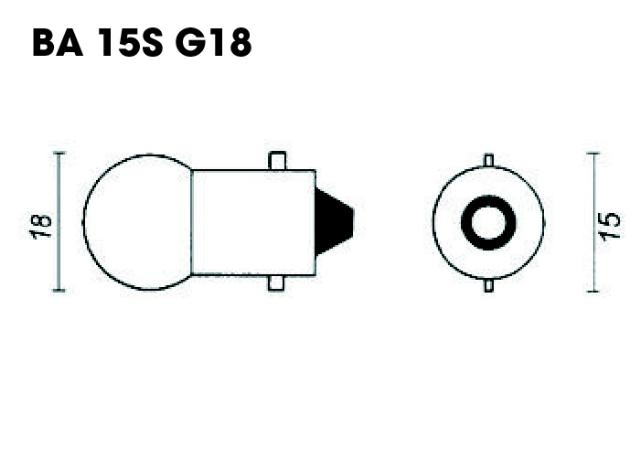 Ampoule G18 BA15S P21W 12V 21W