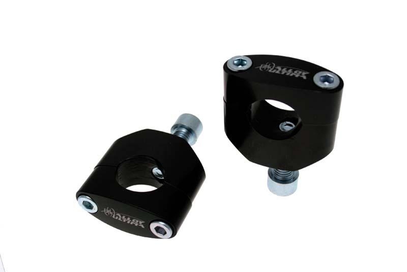 Pontets standards 12mm, hauteur 55mm, finition noir