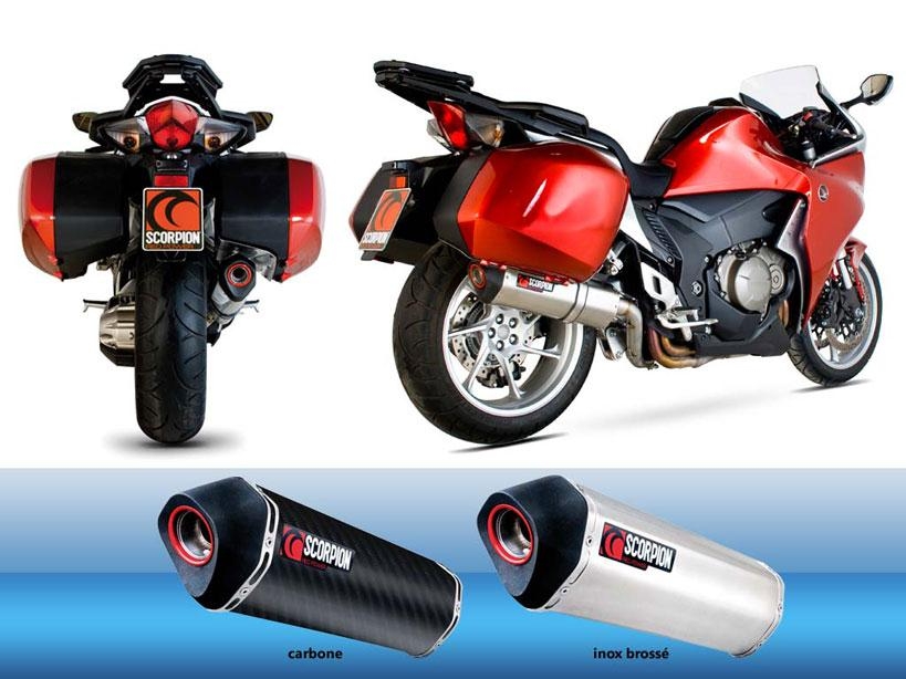 Silencieux homologué Scorpion Serket carbone pour Honda VFR 1200 F 10-
