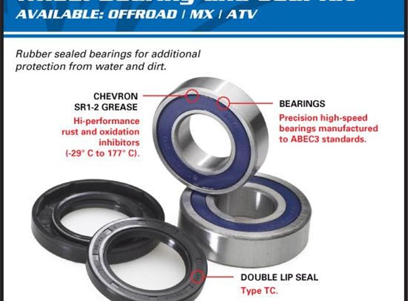 Kit roulements de roue arriere All Balls Honda CRF 250L 13-16