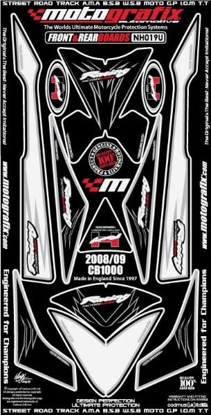 Kit deco avant blanc pour cb 1000 r
