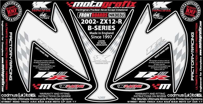 Kit deco avant blanc pour zx12r ninja