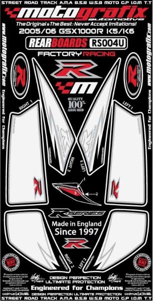 Kit deco arriere blanc pour gsxr1000