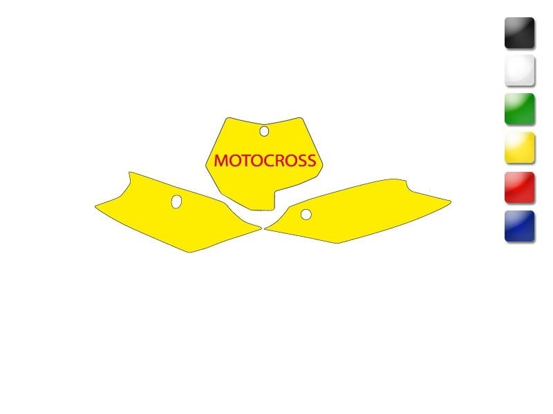 Fonds plaque cross jaune ktm sx/sxf '11