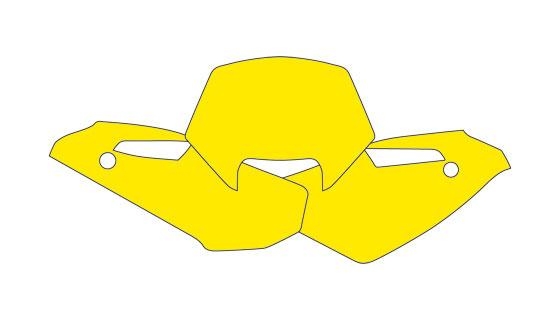 Fonds plaque hva wr250,300 09-10 jaune