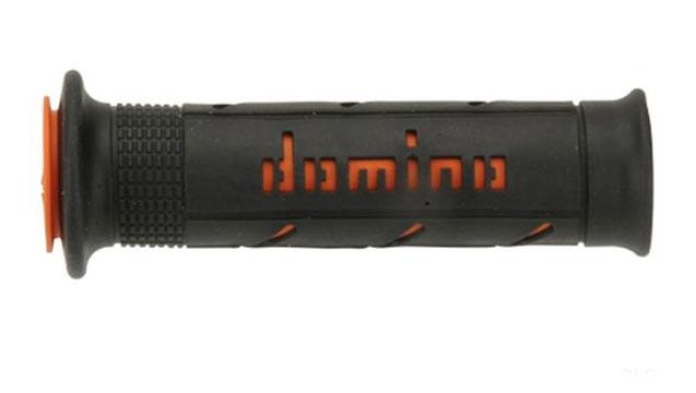 Revêtement Domino lisse 125mm noir/orange A250