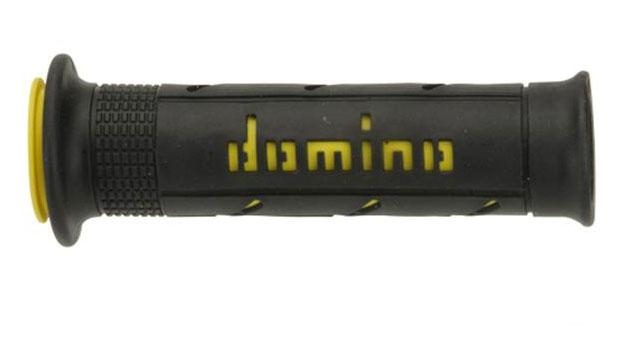 Revêtement Domino lisse 125mm noir/jaune A250