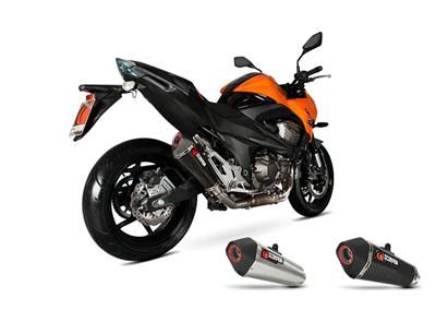 Silencieux homologué Scorpion Serket Conique inox brossé pour Kawasaki