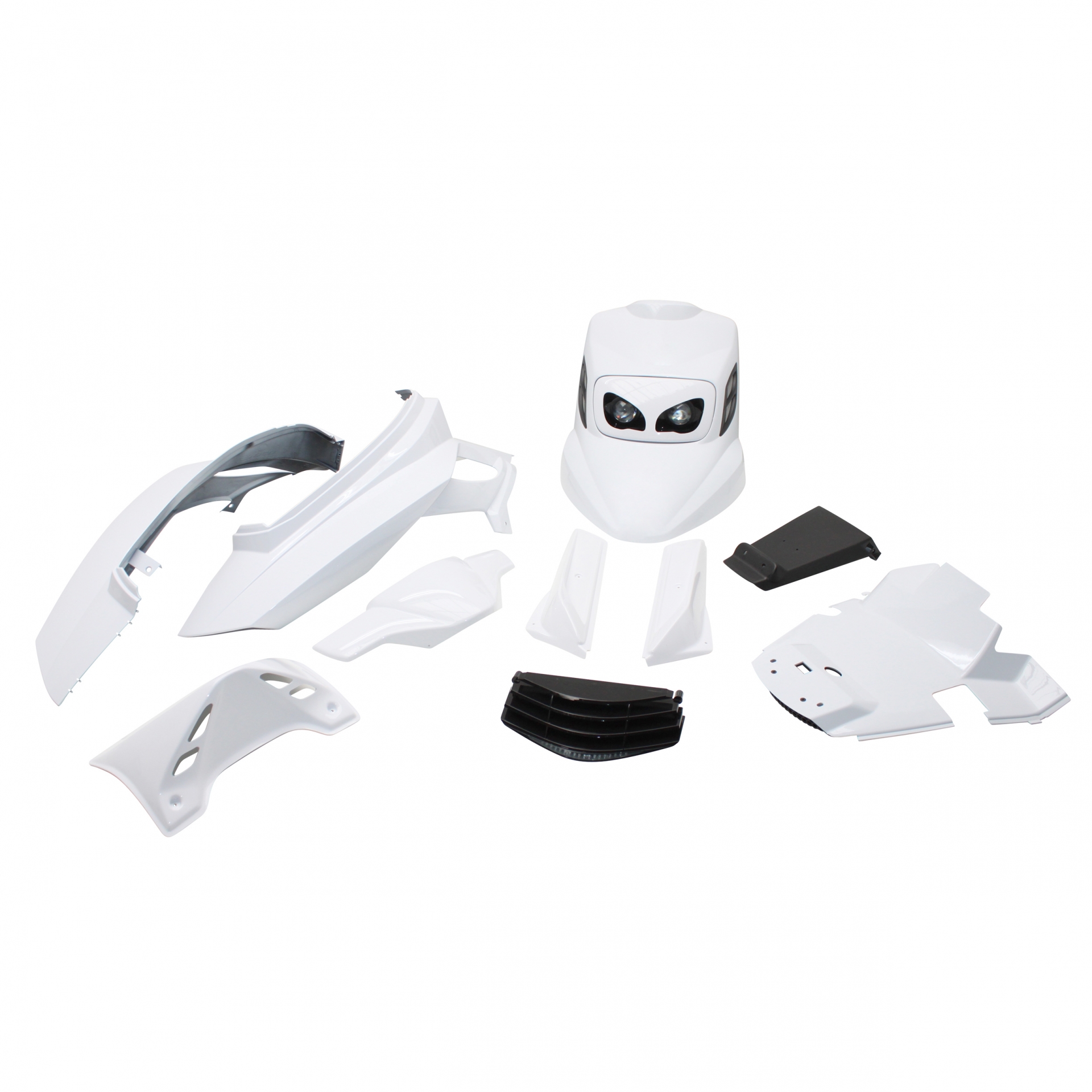 Kit carrosserie BCD full MBK Booster 04- blanc