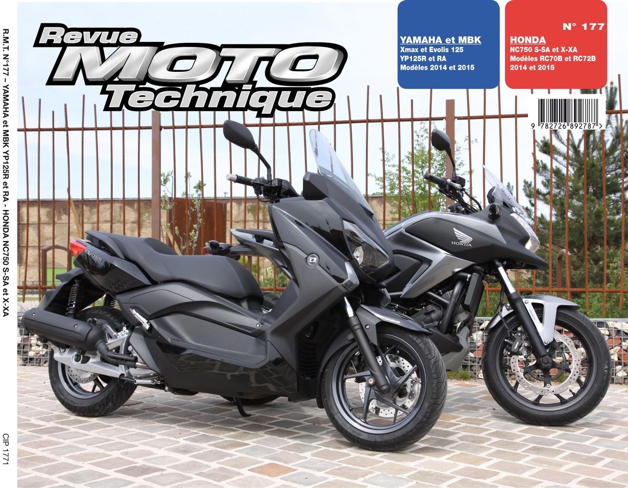 Revue Moto Technique 177 Honda NC 750 SX 14-15 / Yamaha X-Max 125 14-1