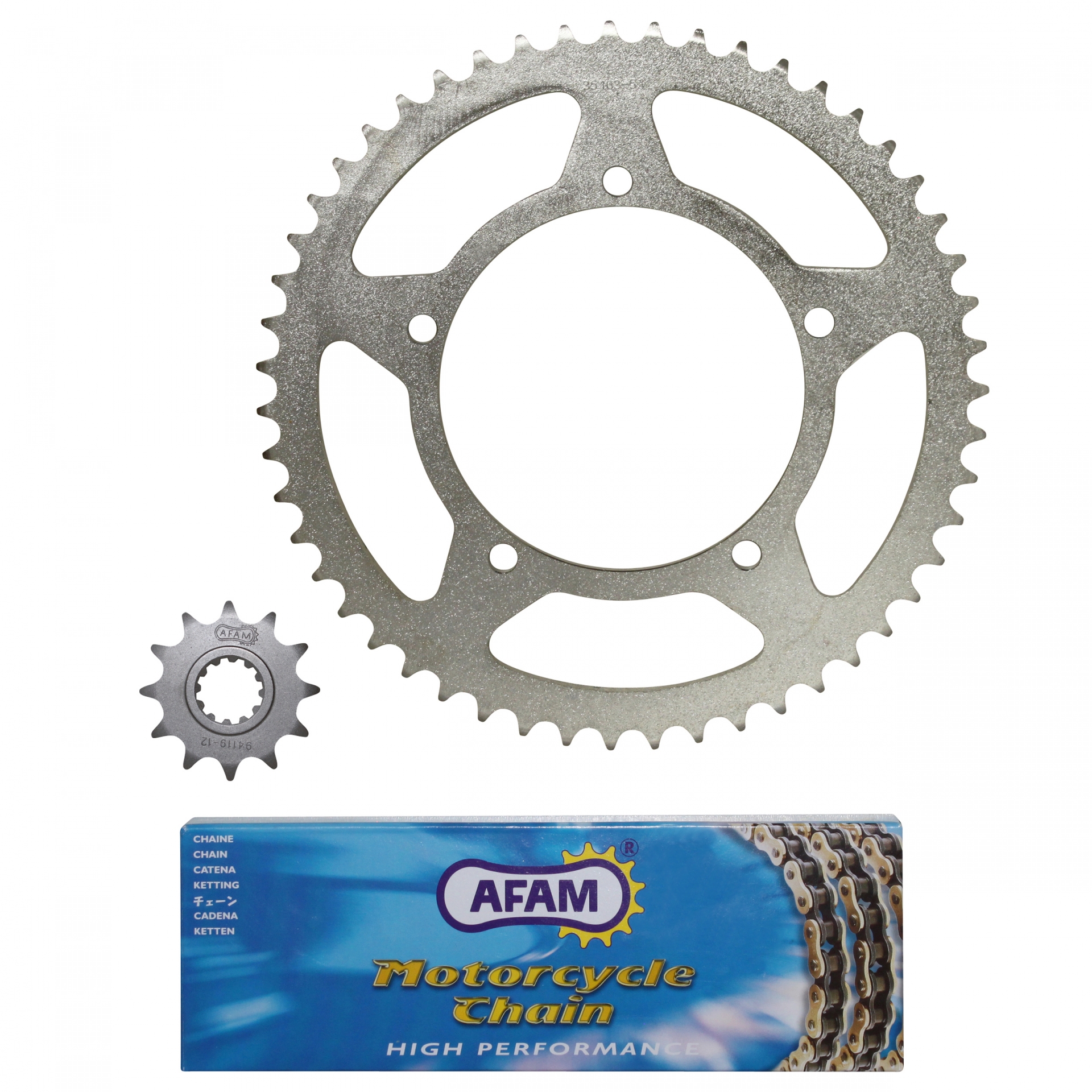 Kit chaîne Afam 12x51 Aprilia 50 RX 99-01