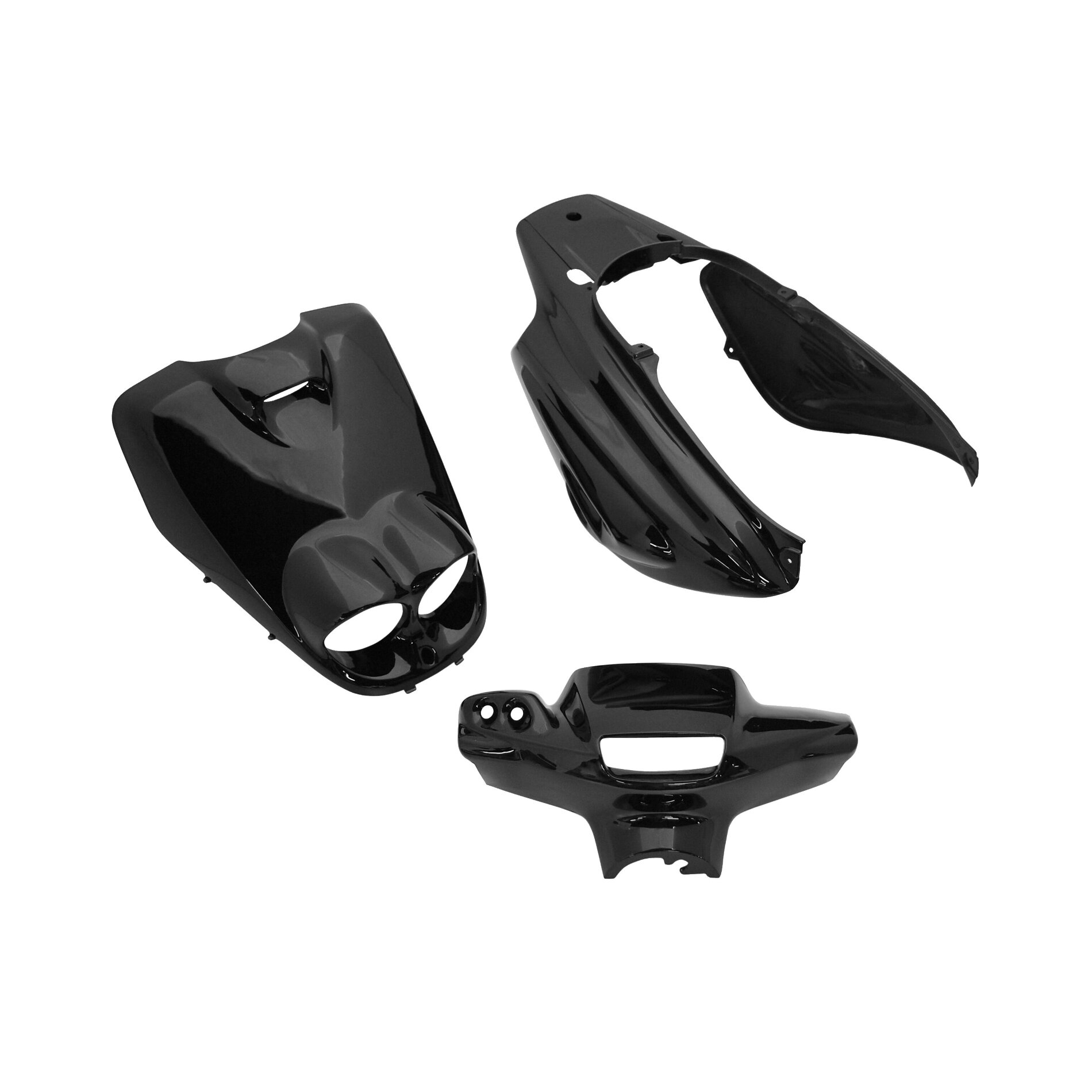 Kit carrosserie 5 pièces noir brillant adaptable Booster rocket/BW's b