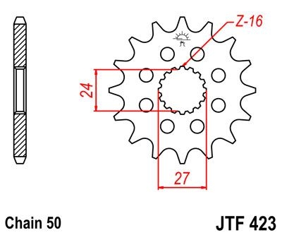 Pignon JT Sprockets Acier pas 530 18 dents - Pour Suzuki GSX 1300 B-Ki