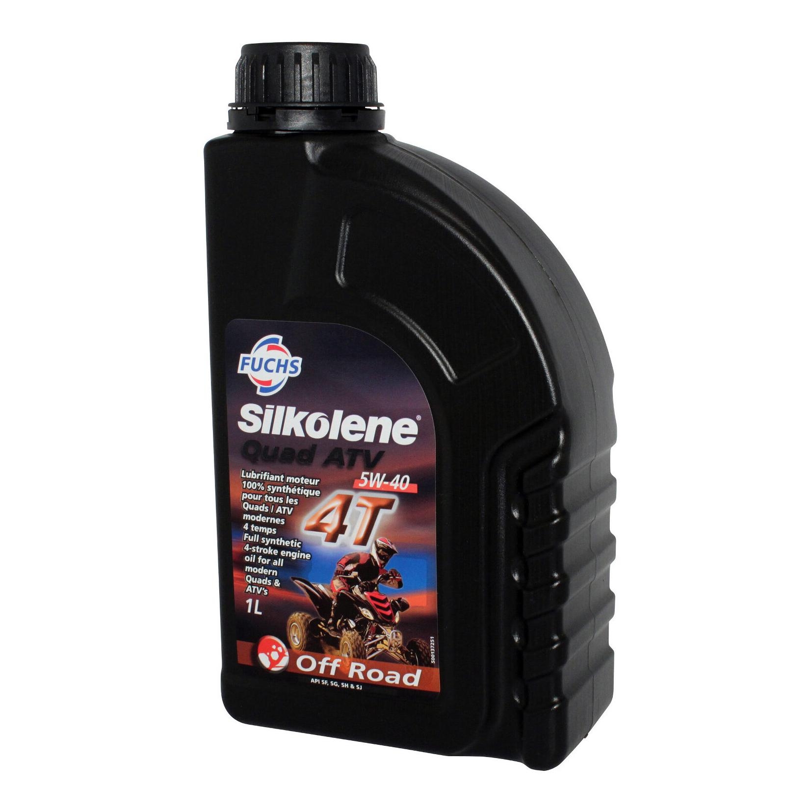 Huile moteur 4T Silkolene off road quad atv sae 5w-40 1l