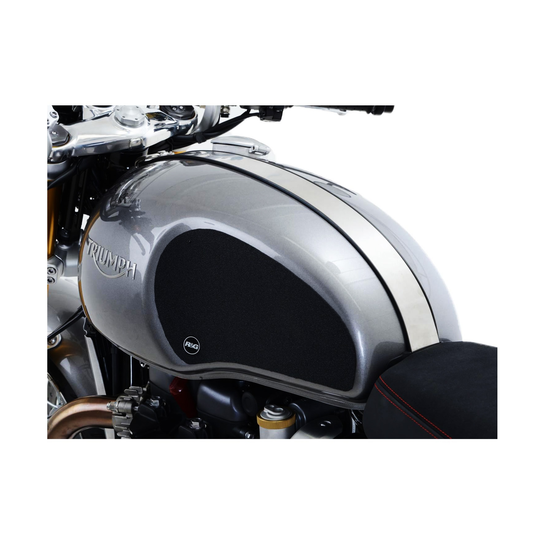 Kit grip de réservoir R&G Racing noir Triumph Thruxton 1200 16-18