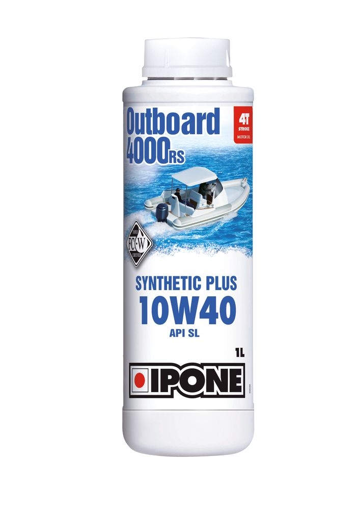 Huile moteur 4T Ipone Outboard 4000 RS 10W40 1L