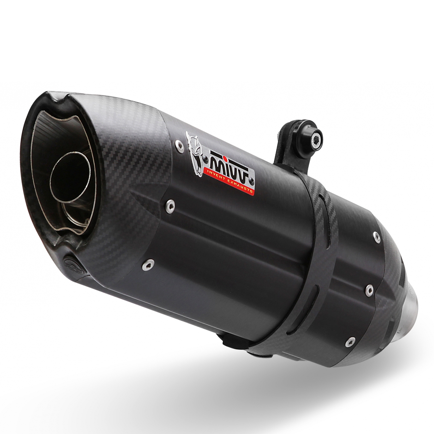 Silencieux MIVV Suono Steel Black / casquette carbone Yamaha FZ8 / Faz