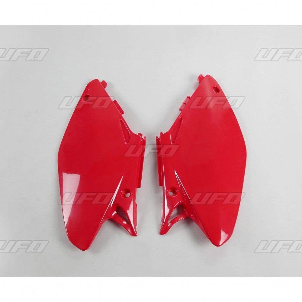 Plaque numéro latérale UFO Honda CR 250R 05-07 rouge (rouge CR 00-12)