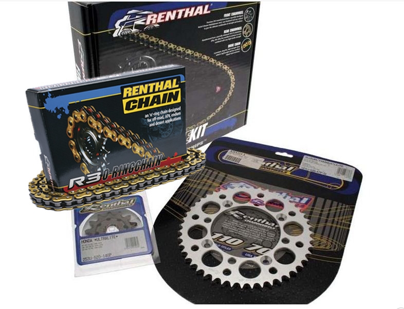 Kit chaîne Renthal renforcé 13X50 pas 520 SUZUKI RMX 250 de 1991 à 200