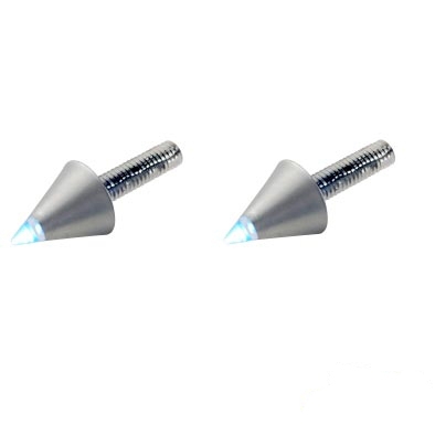 Paire d'Éclairages de Plaque Tun'R Leds Conique Blanc/Alu