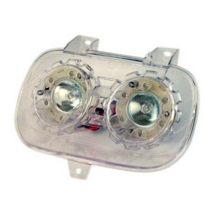 Double optique MBK Booster Spirit / Yamaha Bw's -03 transparent / Leds