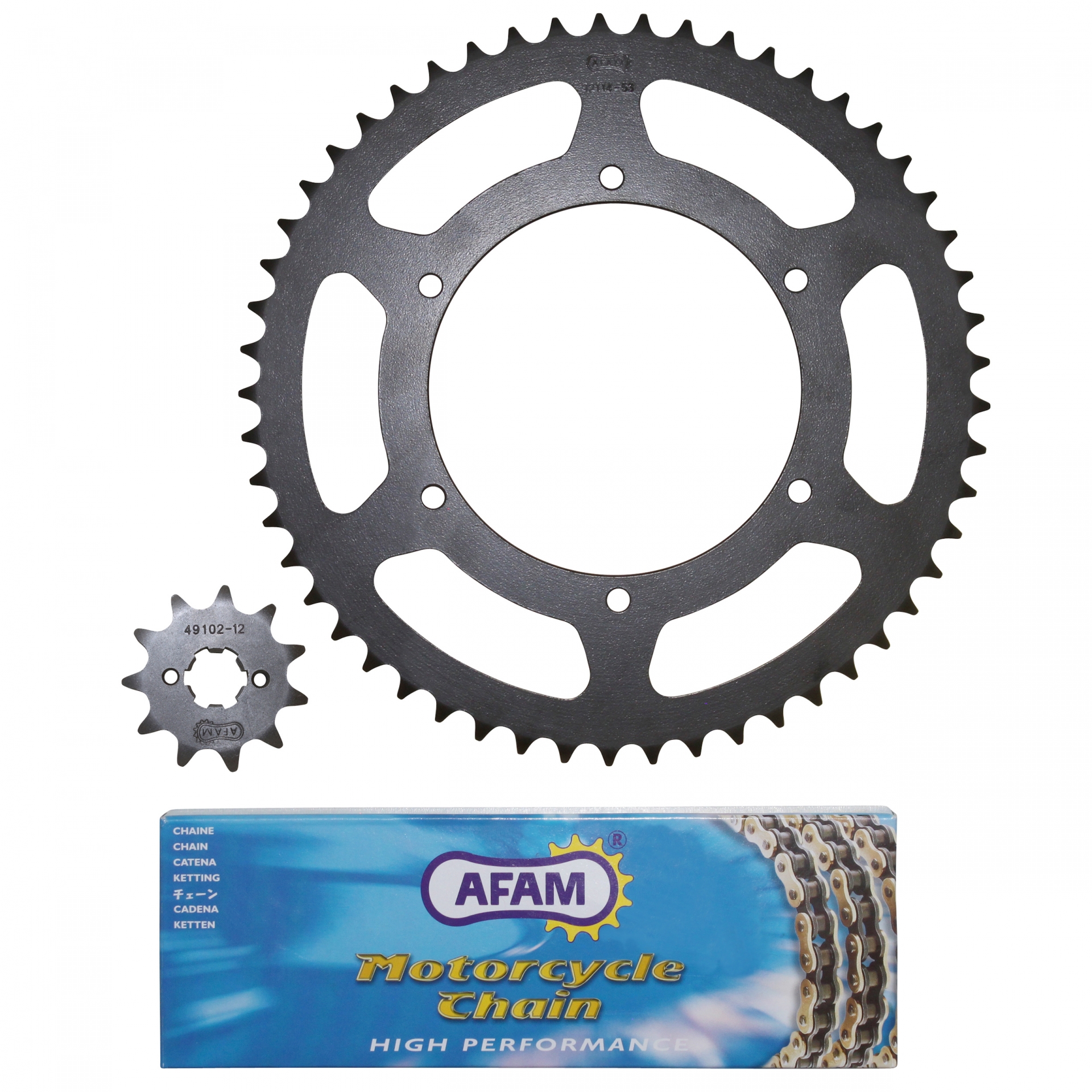 Kit chaîne Afam 11x53 Derbi 50 GPR 06-