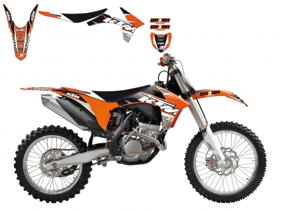 Kit déco + Housse de selle Blackbird Dream Graphic 3 KTM 450 SX-F 11-1