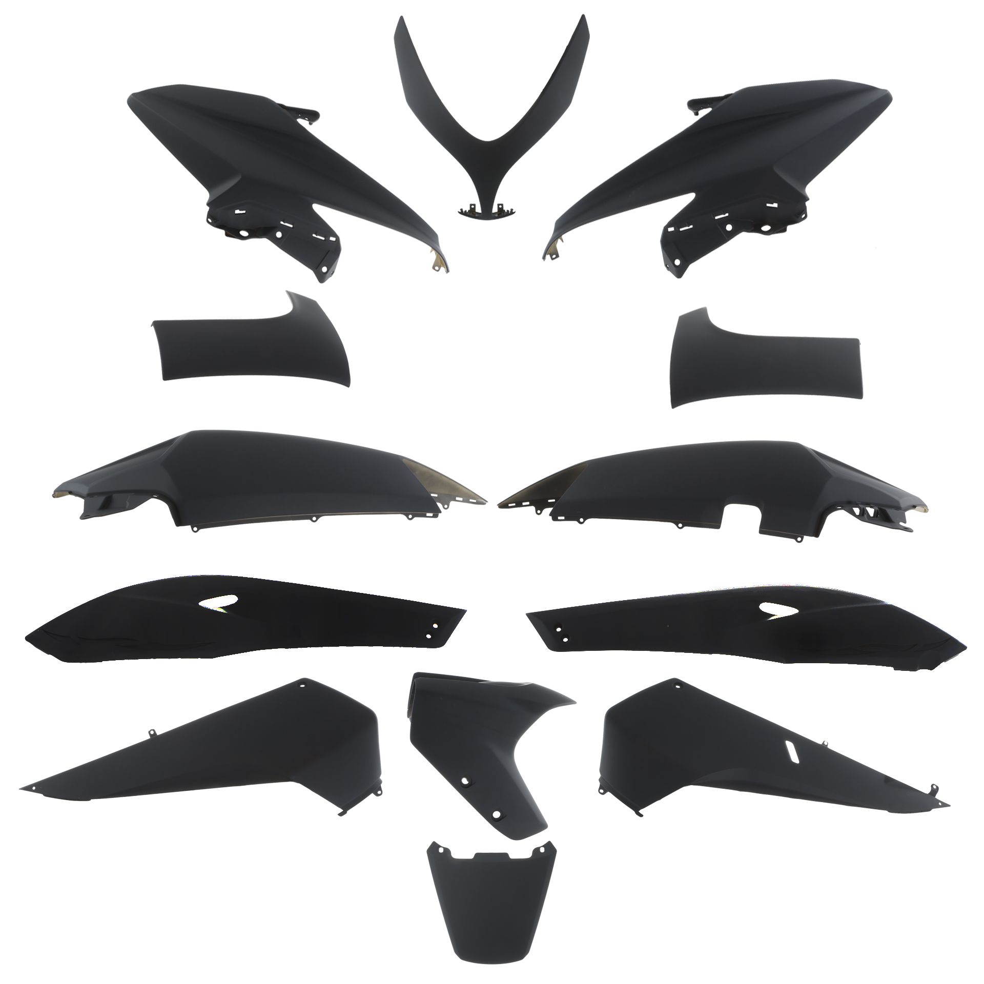 Kit habillage pour Yamaha T.Max 500 - Noir mat
