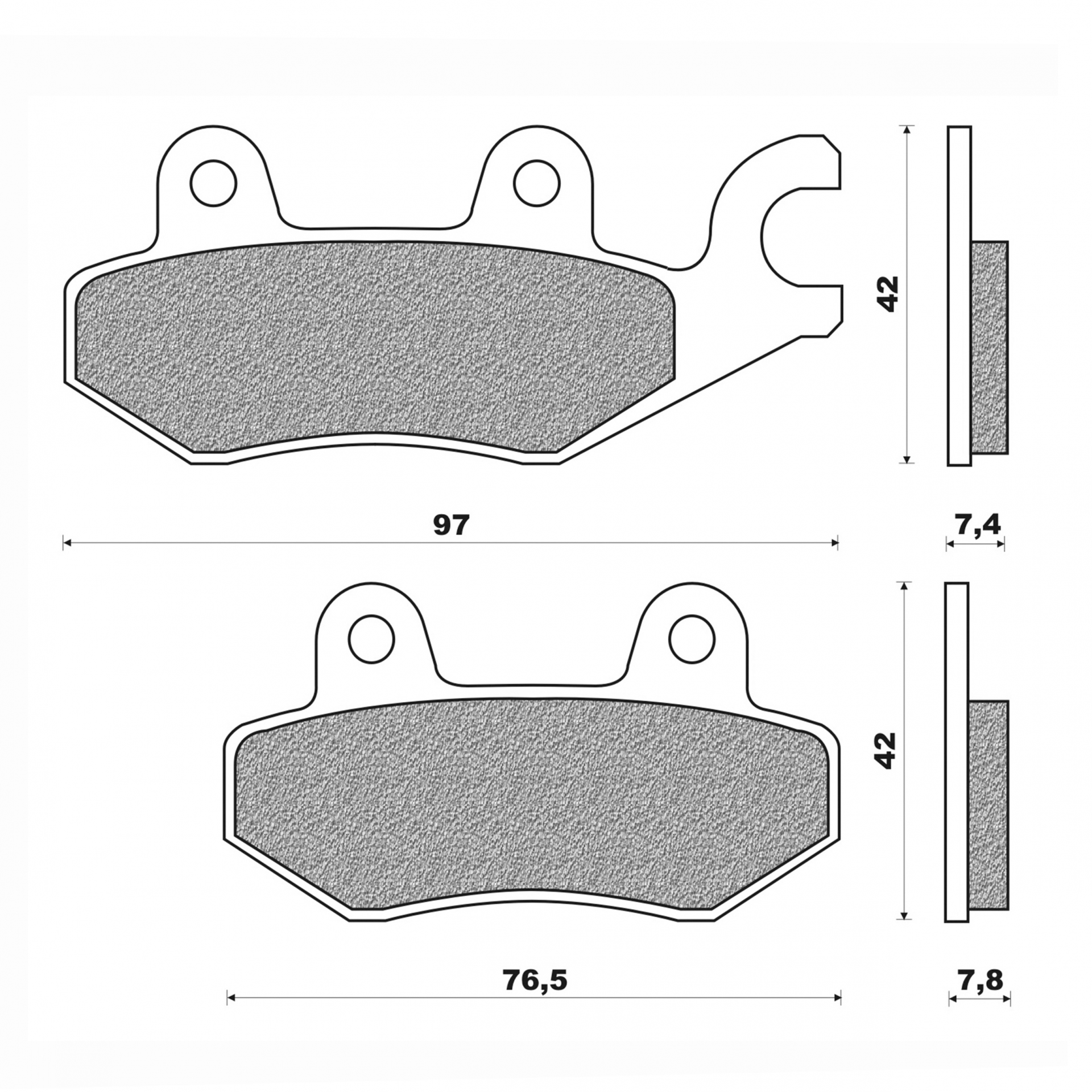 Plaquettes de frein Newfren Triumph 955-1050 Tiger