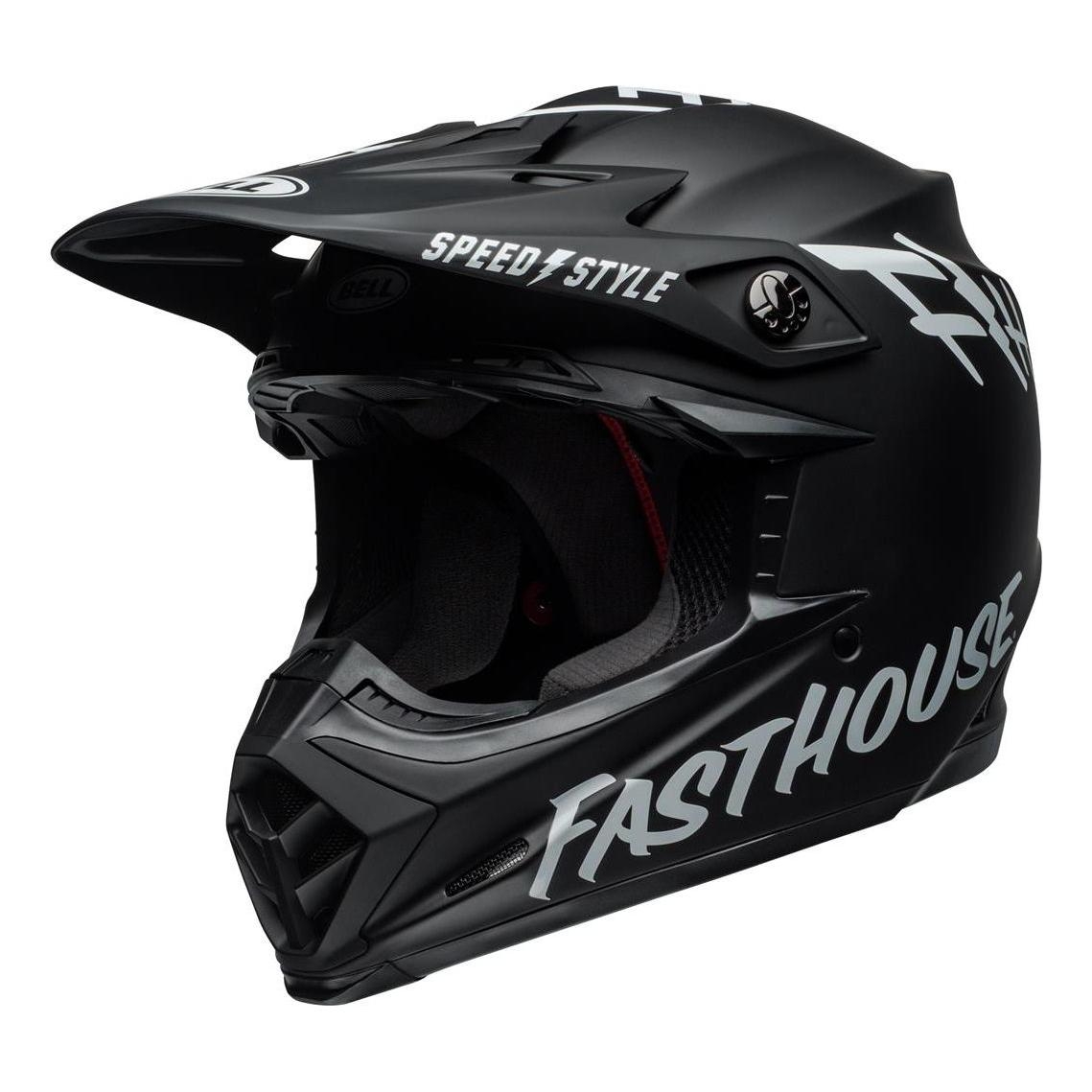 Casque cross Bell Moto-9 Mips Fasthouse blanc/noir - XS