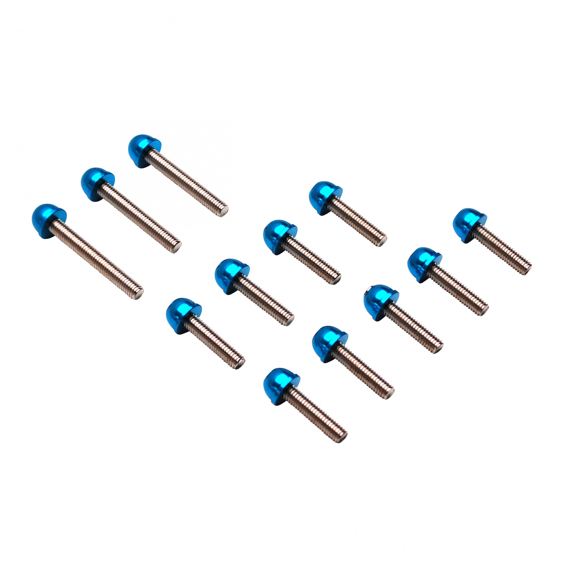 Kit de vis de carter Replay acier bleu avec embout pour Booster