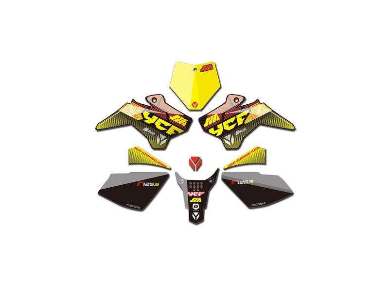 Kit déco YCF pour YCF SM 125S 2017 jaune