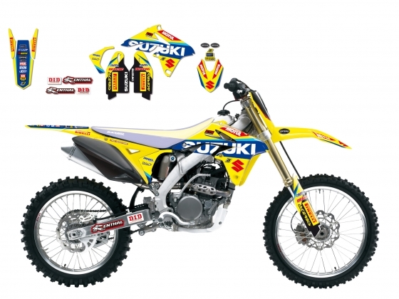 Kit déco Blackbird World MXGP réplica 2017 Suzuki 250 RM-Z 10-18