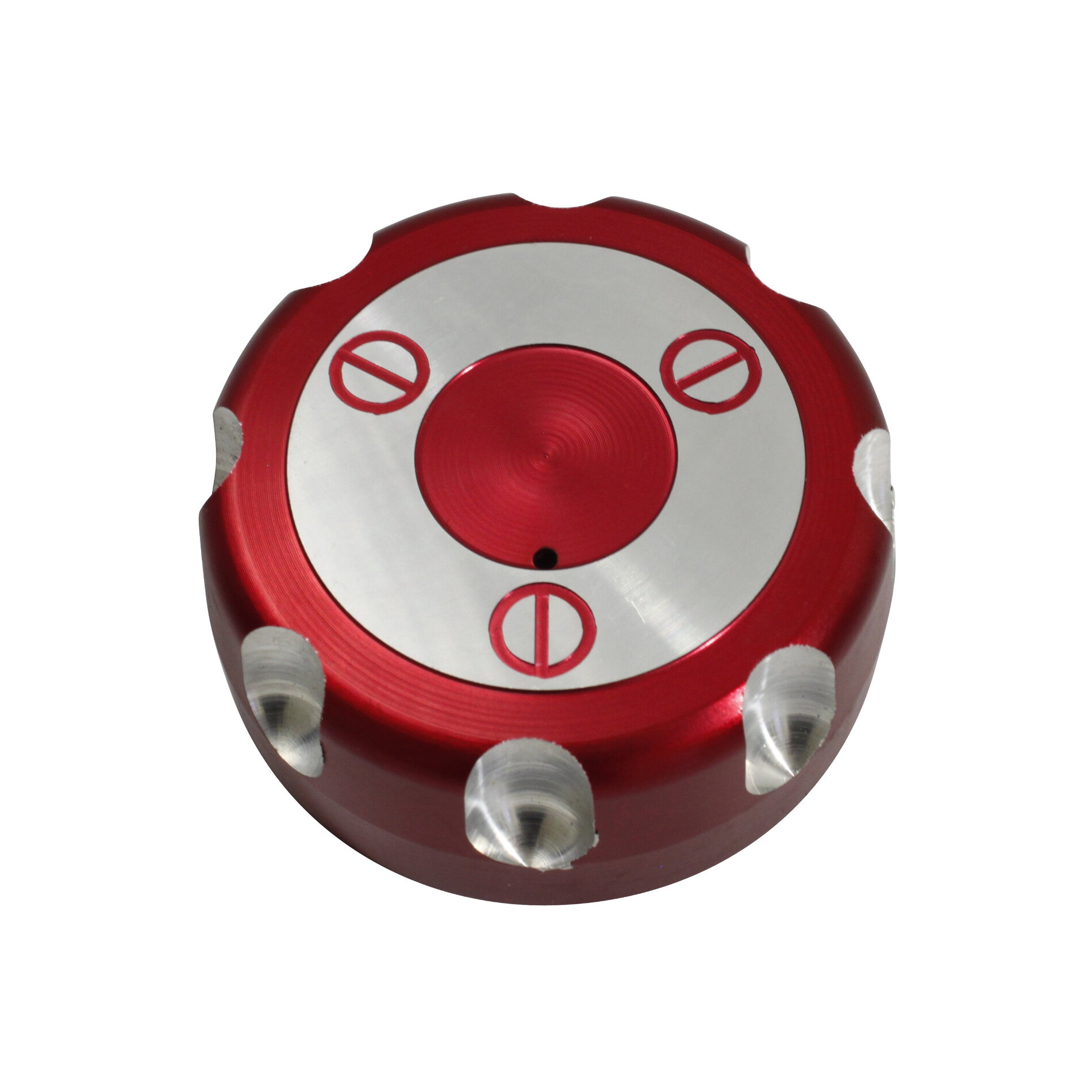 Bouchon d'essence alu rouge pour derbi senda