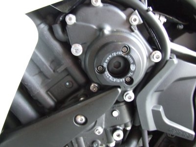 Slider moteur gauche R&G Racing noir Yamaha YZF-R1 07-14