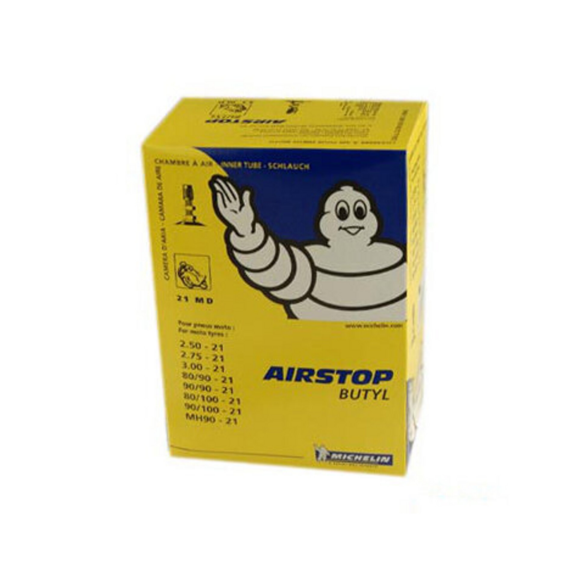 Chambre à air Michelin Street 90/90-21 valve droite TR4
