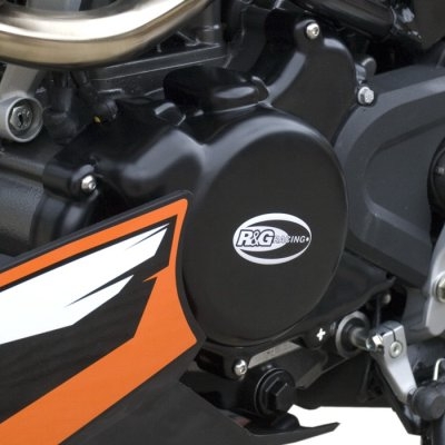 Couvre carter gauche (alternateur) R&G Racing noir KTM 125 Duke 11-15