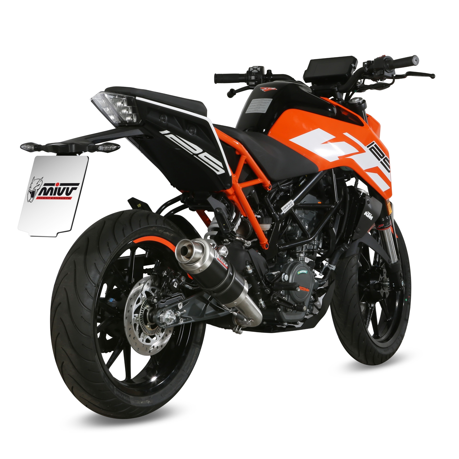 Silencieux MIVV GP carbone casquette inox KTM Duke 125 2017