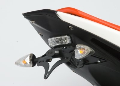 Support de plaque dimmatriculation R&G Racing noir Derbi GPR 125 09-1
